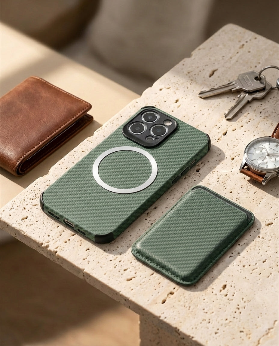 MagSafe pung-cover | CarbonShield Folio